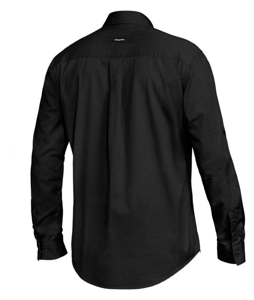 KingGee Mens Tradies Shirt Long Sleeve - K14350 - KingGee sold by Ideal Workwear www.kingworkwear.com.au