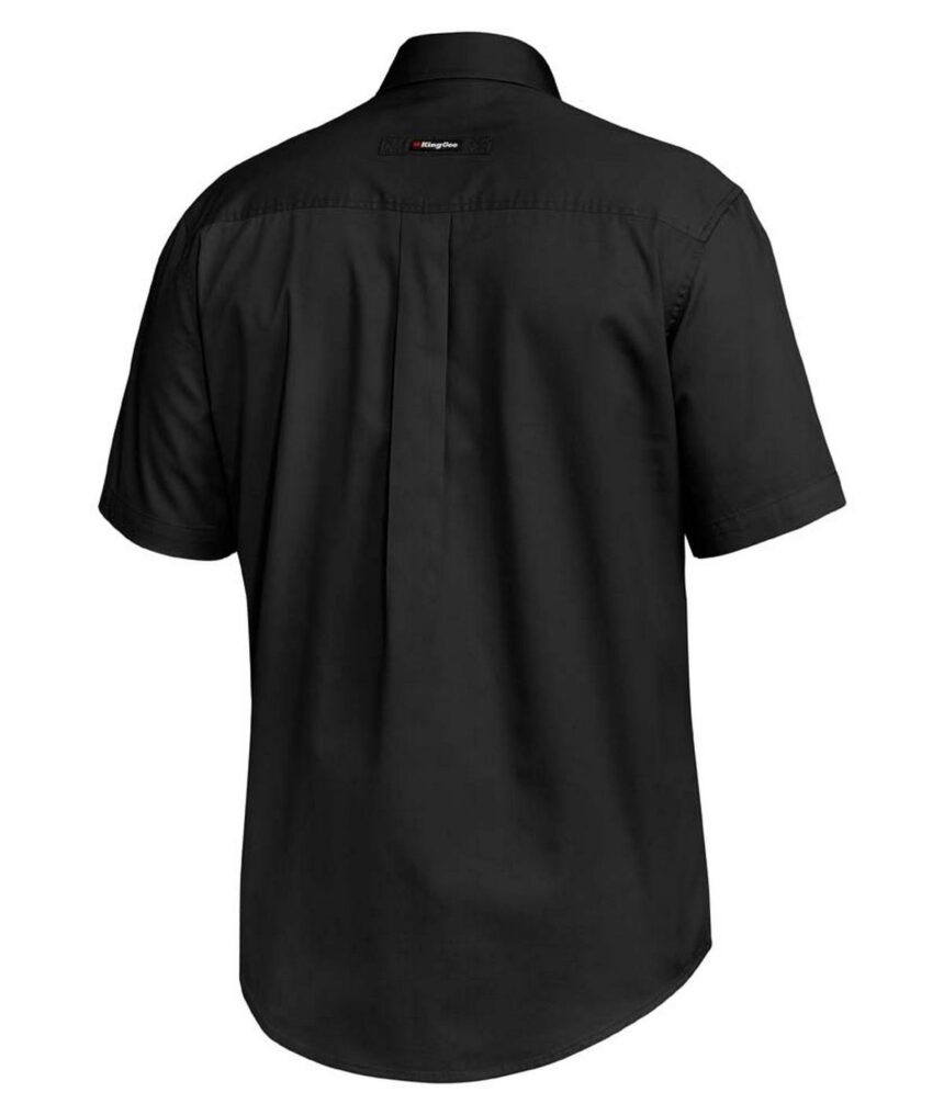 KingGee Mens Tradies Slim Shirt Short Sleeve - K14355 - KingGee sold by Ideal Workwear www.kingworkwear.com.au