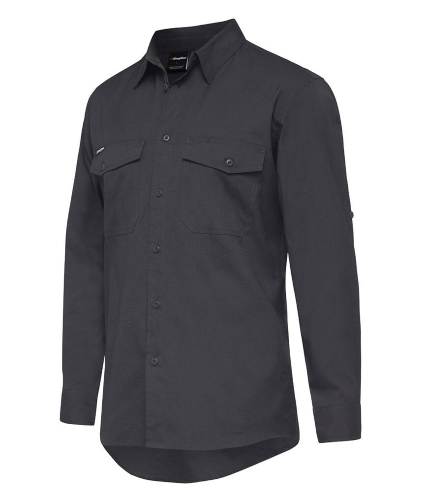 KingGee Mens Workcool 2 Shirt Long Sleeve - K14820 - KingGee sold by Ideal Workwear www.kingworkwear.com.au
