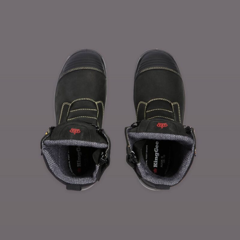 KingGee Bennu 9" (200mm) Side Zip Rigger Boots - K27174 - KingGee sold by Ideal Workwear www.kingworkwear.com.au