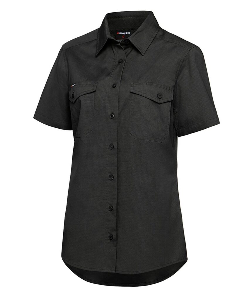 KingGee Womens Workcool 2 Shirt Short Sleeve - K44205 - KingGee sold by Ideal Workwear www.kingworkwear.com.au
