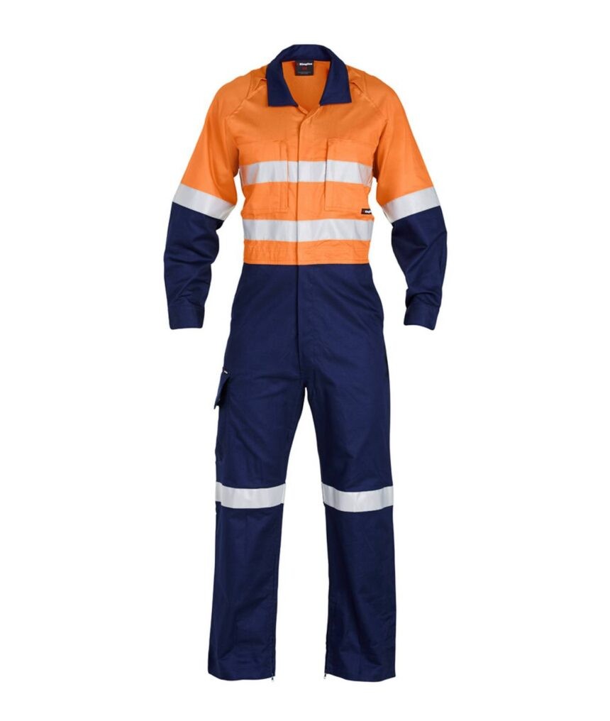 KingGee Mens Workcool2 Reflective Spliced Overall - K51540 - KingGee sold by Ideal Workwear www.kingworkwear.com.au