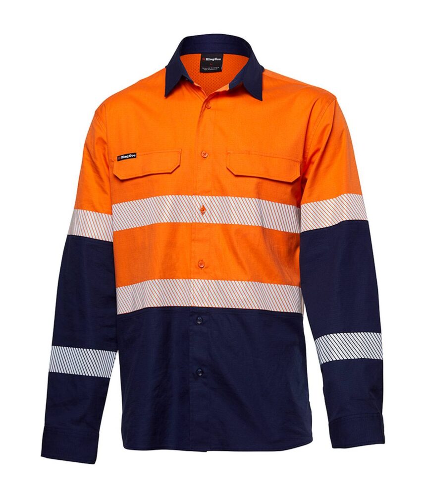 KingGee Mens Workcool Pro Bio Motion Shirt Long Sleeve - K54028 - KingGee sold by Ideal Workwear www.kingworkwear.com.au