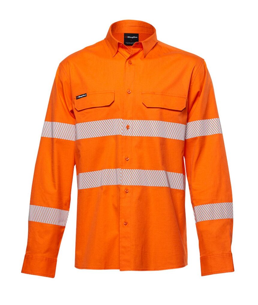 KingGee Mens Workcool Pro Bio Motion Shirt Long Sleeve - K54031 - KingGee sold by Ideal Workwear www.kingworkwear.com.au