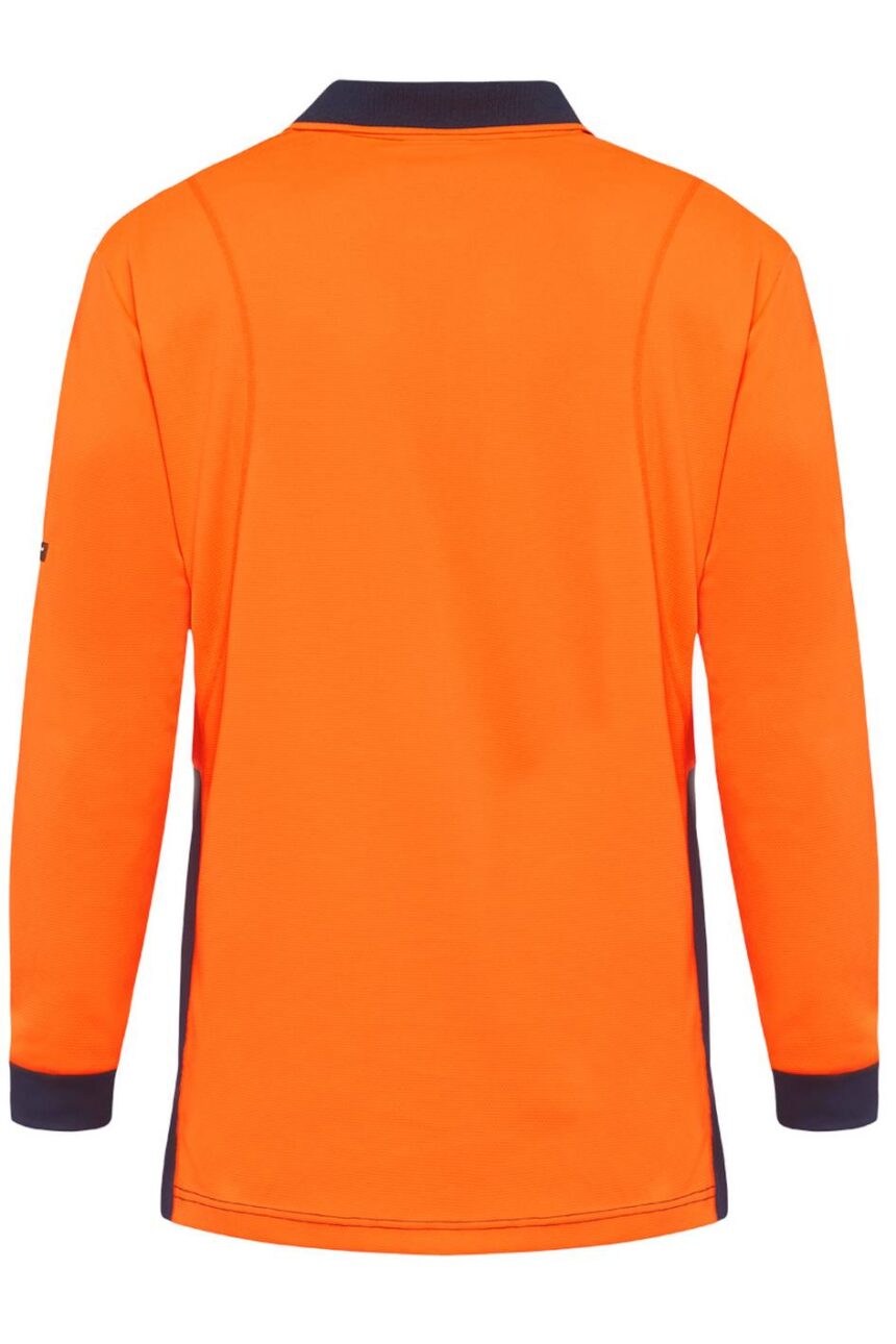 KingGee Mens Workcool Hyperfreeze Spliced Polo Long Sleeve - K54235 - KingGee sold by Ideal Workwear www.kingworkwear.com.au