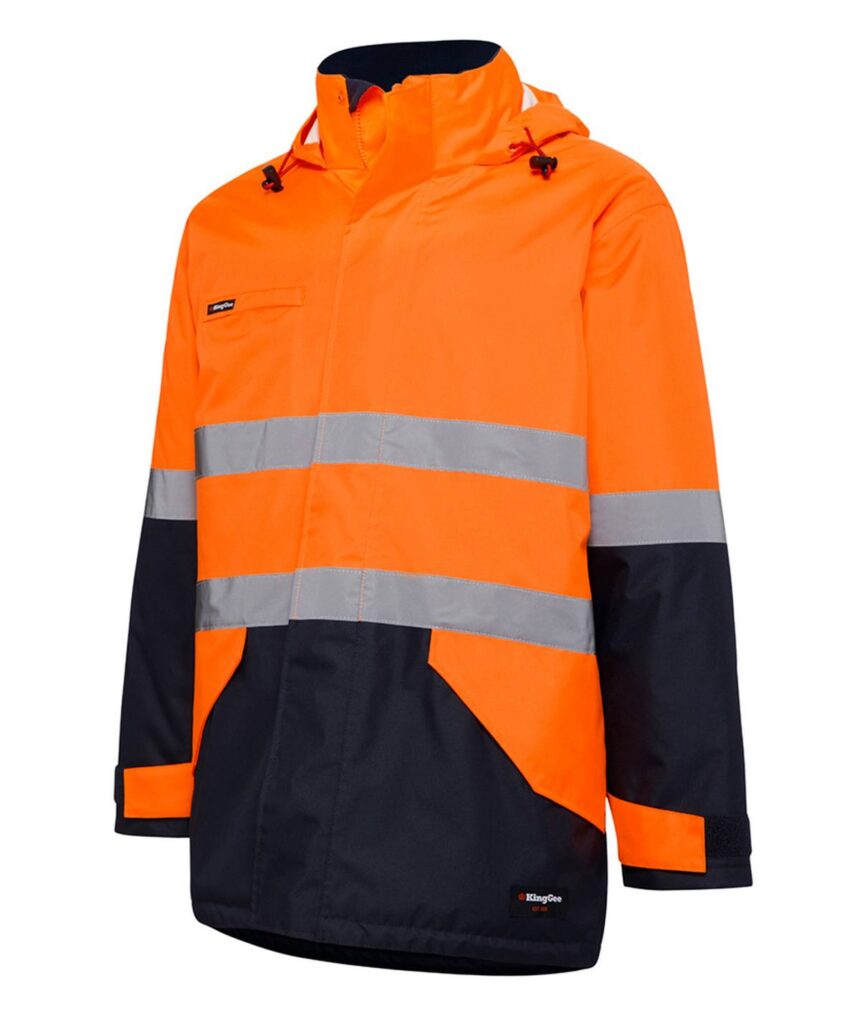 KingGee Reflective Insulated Wet Weather Jacket - K55010 - KingGee sold by Ideal Workwear www.kingworkwear.com.au