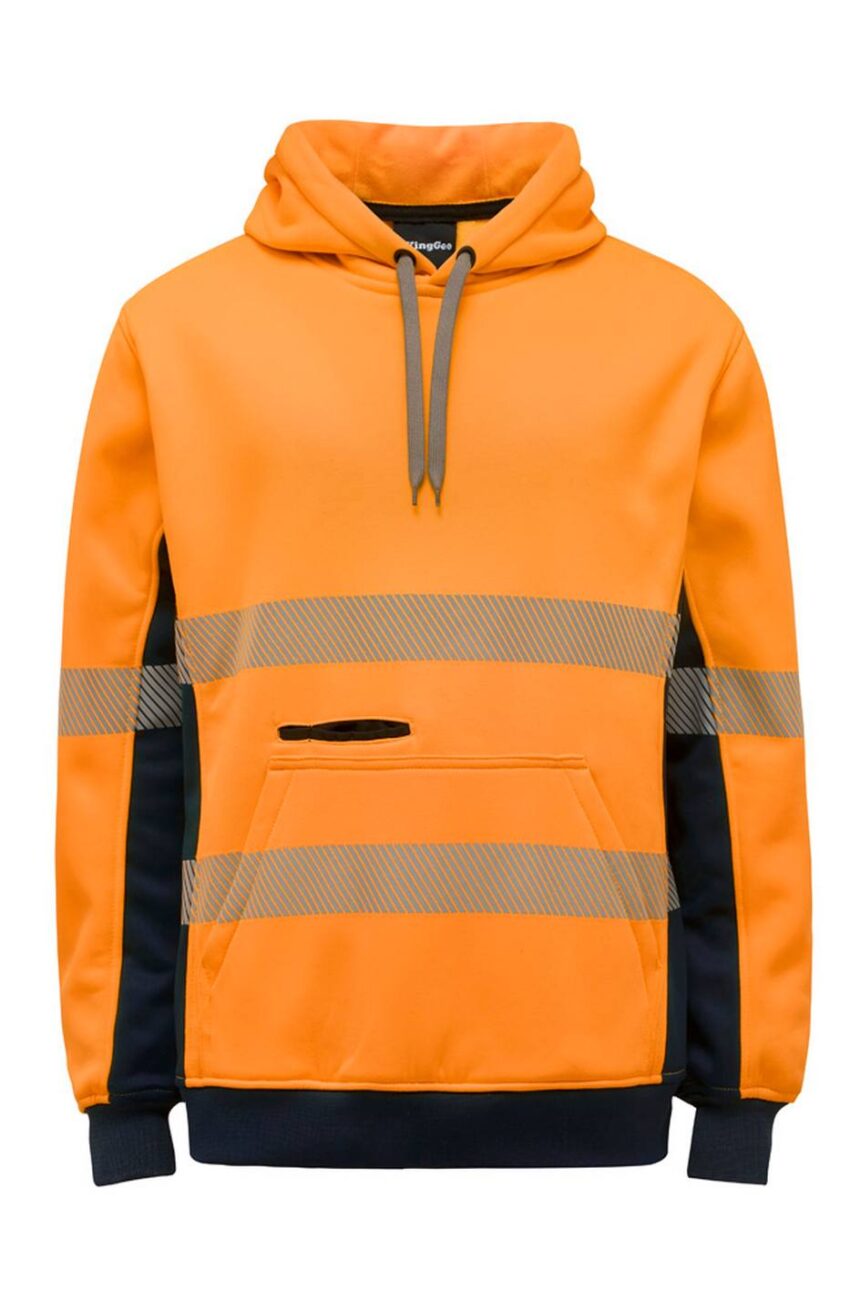 KingGee Mens Hi Vis Refelctive Pull Over Hoodie - K55054 - KingGee sold by Ideal Workwear www.kingworkwear.com.au