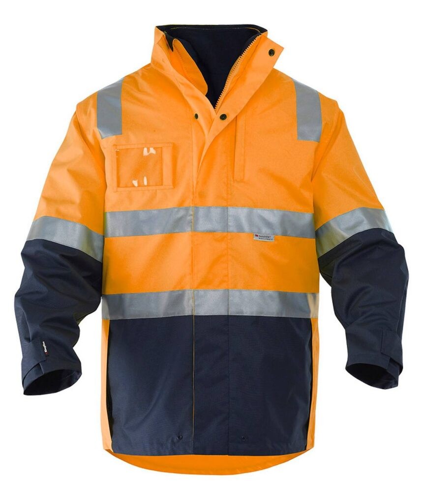 KingGee Mens 4 in 1 Waterproof Wet Weather Jacket - K55300 - KingGee sold by Ideal Workwear www.kingworkwear.com.au