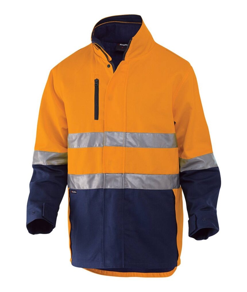 KingGee Reflective 3 in 1 Cotton Jacket - K55400 - KingGee sold by Ideal Workwear www.kingworkwear.com.au