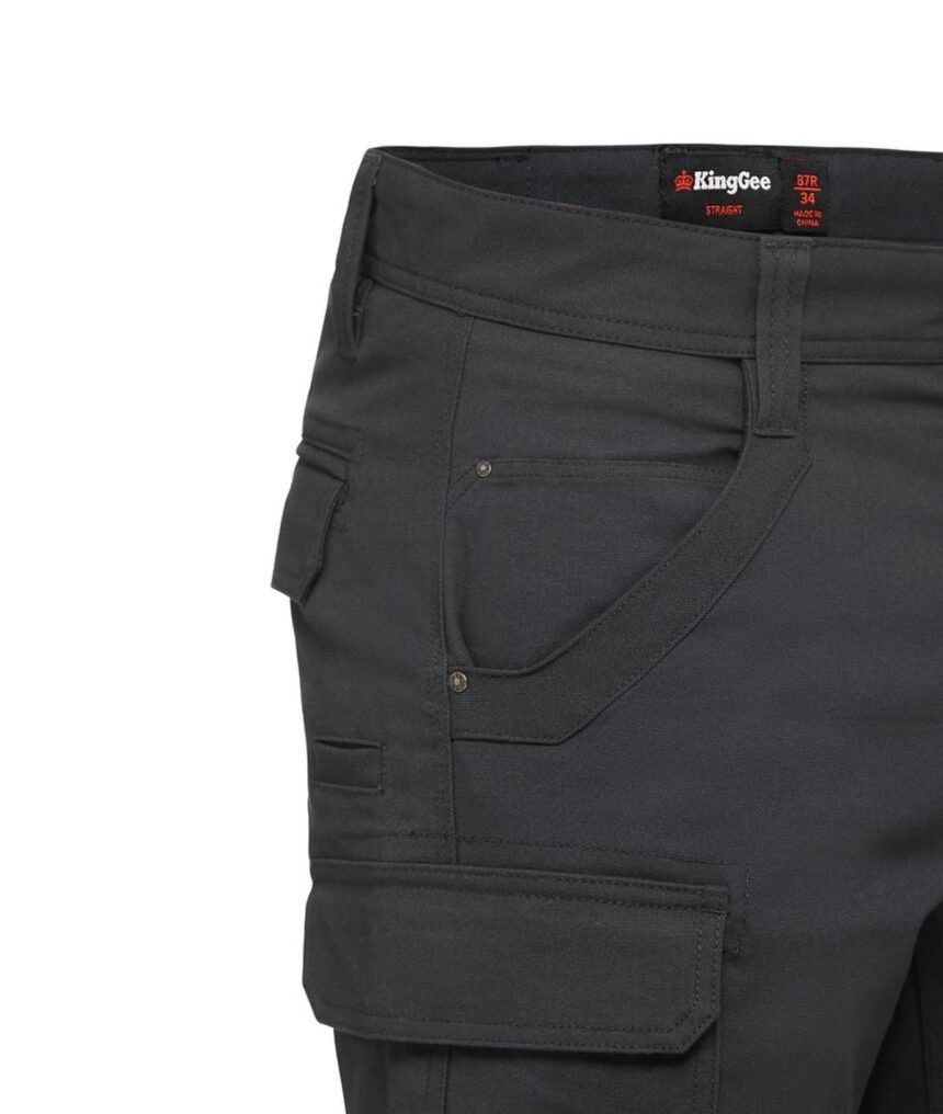 KingGee Mens Tradies Stretch Cargo Short - K69870 - KingGee sold by Ideal Workwear www.kingworkwear.com.au