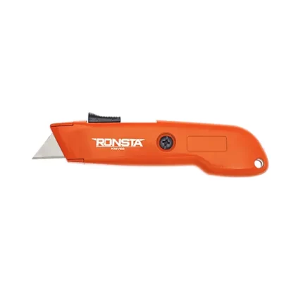 Ronsta Knives KS008 Auto-Retractable Safety Knife Heavy Duty Metal Body sold by Ideal Workwear at www.Idealworkwear.com.au