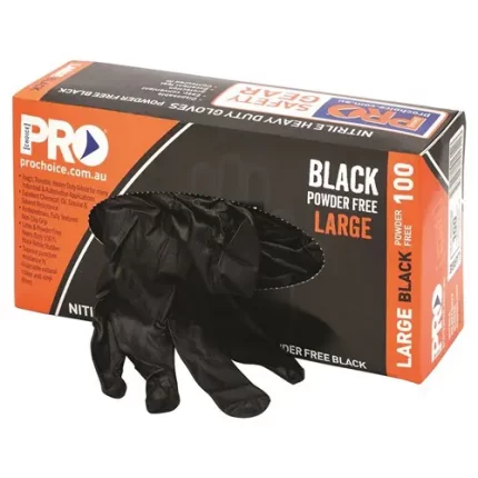 Pro Choice MDNPFHD Nitrile Powder Free Heavy Duty Gloves  100 Pack sold by Ideal Workwear at www.Idealworkwear.com.au