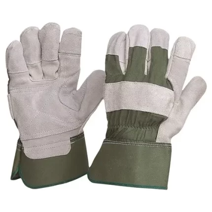 PRO CHOICE R99KG GREEN COTTON / LEATHER GLOVES LARGE 12 PAIRS sold by Ideal Workwear at www.Idealworkwear.com.au