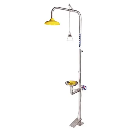Pro Choice SE607 Combination Shower with Treiple Nozzle Eye & Face wash with Bowl & Foot Treadle sold by Ideal Workwear at www.Idealworkwear.com.au