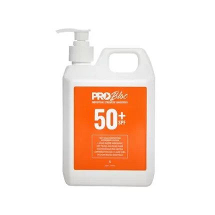 Pro Choice SS1-50 Probloc 50+ Sunscreen 1 Litre sold by Ideal Workwear at www.Idealworkwear.com.au