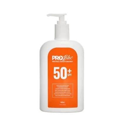 Pro Choice SS500-50 Probloc 50+ Sunscreen 500ml sold by Ideal Workwear at www.Idealworkwear.com.au