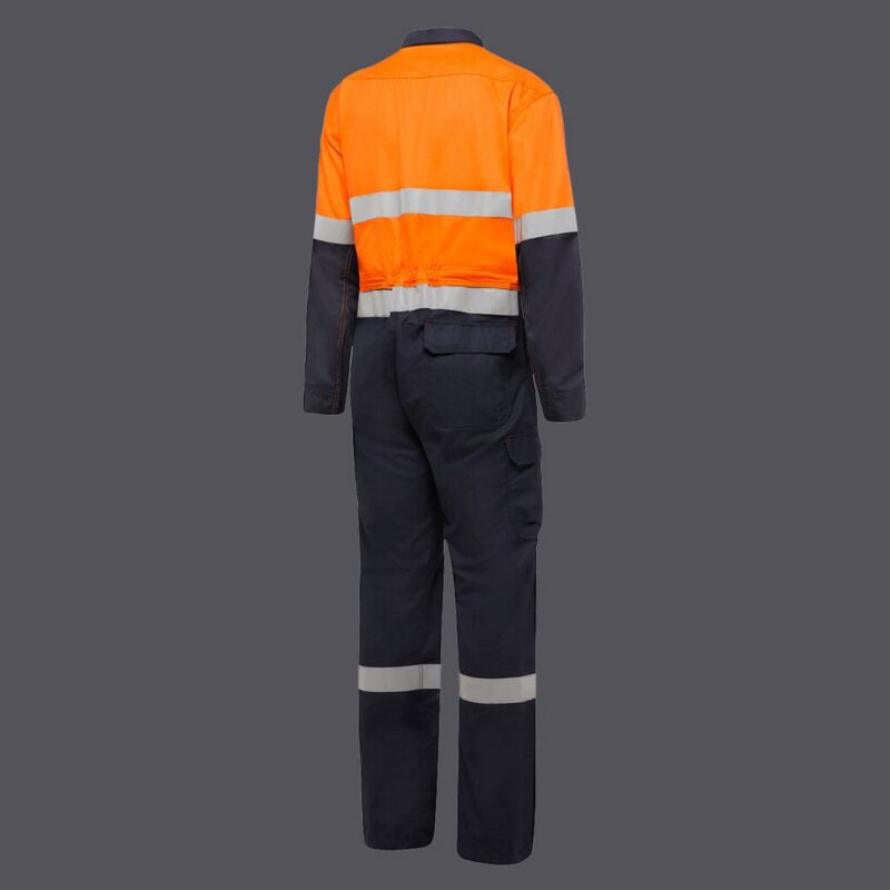 KingGee Shieldtec FR Hi Vis Two Tone Coverall With FR Tape - Y00055 - KingGee sold by Ideal Workwear www.kingworkwear.com.au