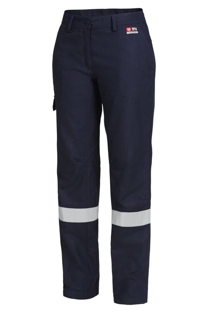 KingGee Womens Shieldtec FR Flat Front Cargo Pant With FR Tape - Y02320 - KingGee sold by Ideal Workwear www.kingworkwear.com.au