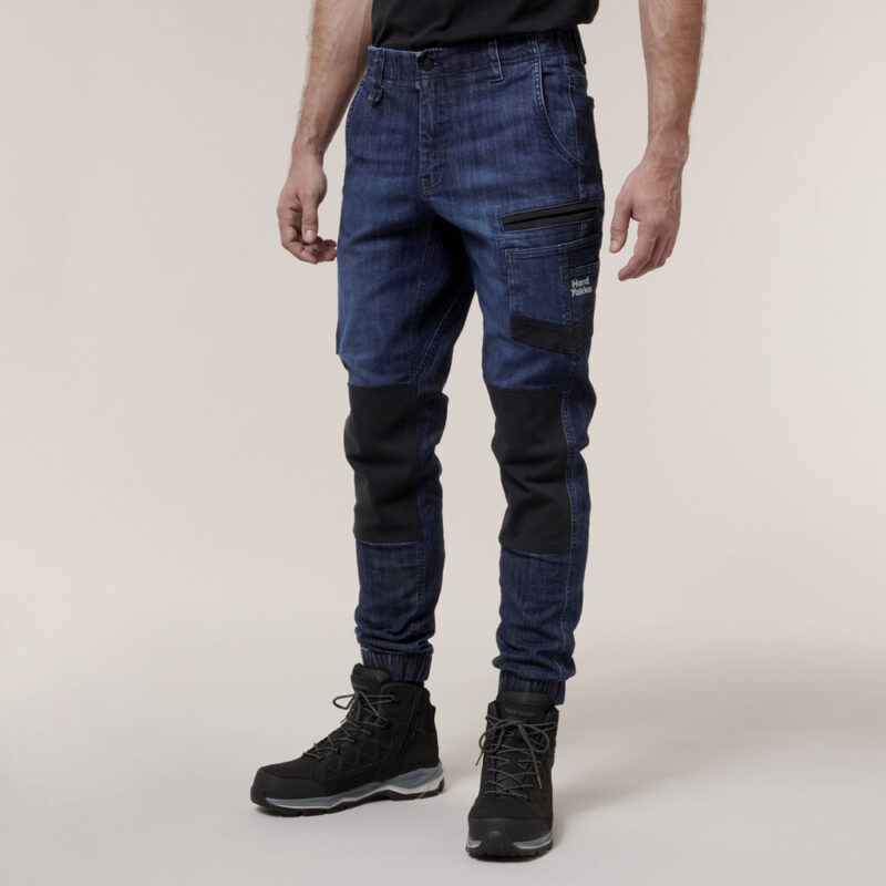 Hard Yakka Mens Raptor Cuff Denim Jean - Y03552 - Hard Yakka sold by Ideal Workwear www.kingworkwear.com.au