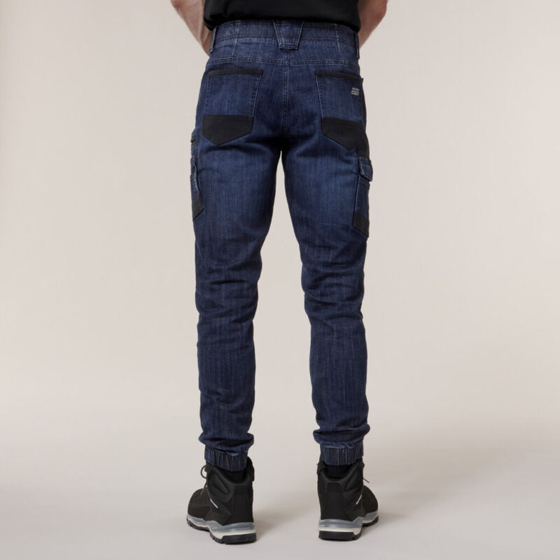 Hard Yakka Mens Raptor Cuff Denim Jean - Y03552 - Hard Yakka sold by Ideal Workwear www.kingworkwear.com.au