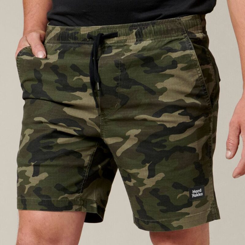 Hard Yakka Camo Active Shorts - Y05163 - Hard Yakka sold by Ideal Workwear www.kingworkwear.com.au