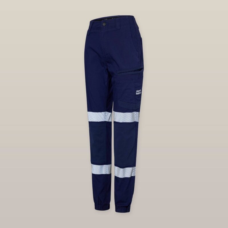 Hard Yakka Women's Raptor Cuff Pant With Tape - Y08411 - Hard Yakka sold by Ideal Workwear www.kingworkwear.com.au