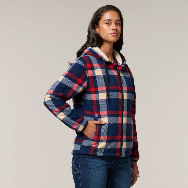 Hard Yakka Womens Check Zoodie - Y08522 - Hard Yakka sold by Ideal Workwear www.kingworkwear.com.au