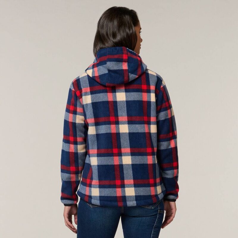 Hard Yakka Womens Check Zoodie - Y08522 - Hard Yakka sold by Ideal Workwear www.kingworkwear.com.au