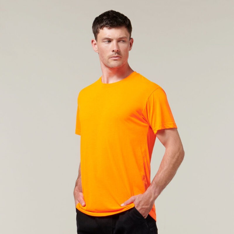Hard Yakka Short Sleeve Neon Tee - Y19575 - Hard Yakka sold by Ideal Workwear www.kingworkwear.com.au