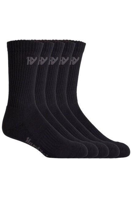 Hard Yakka Cotton Crew  Work Sock 5 Pack - Y20035 - Hard Yakka sold by Ideal Workwear www.kingworkwear.com.au