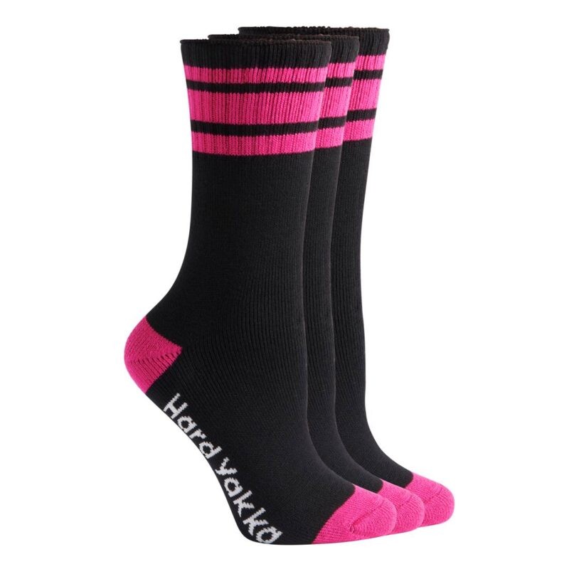 Hard Yakka Womens Bamboo 3 Pack Socks - Y26455 - Hard Yakka sold by Ideal Workwear www.kingworkwear.com.au