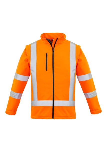 ZJ770 - Womens Hi Vis NSW Rail X Back 2 In 1 Softshell Jacket - Syzmik sold by Ideal Workwear  www.Idealworkwear.com.au