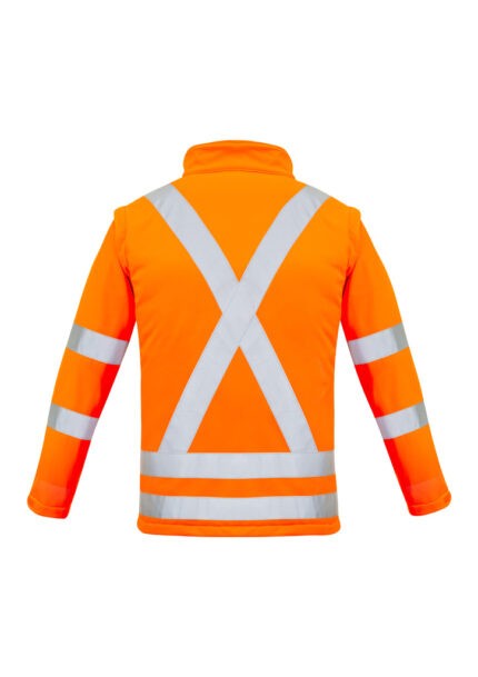 ZJ770 - Womens Hi Vis NSW Rail X Back 2 In 1 Softshell Jacket - Syzmik sold by Ideal Workwear  www.Idealworkwear.com.au