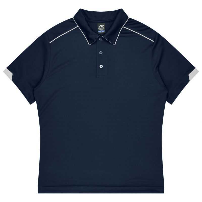 Front View of CURRUMBIN KIDS POLOS - W3320 -  sold by Ideal Workwear www.Idealworkwear.com.au
