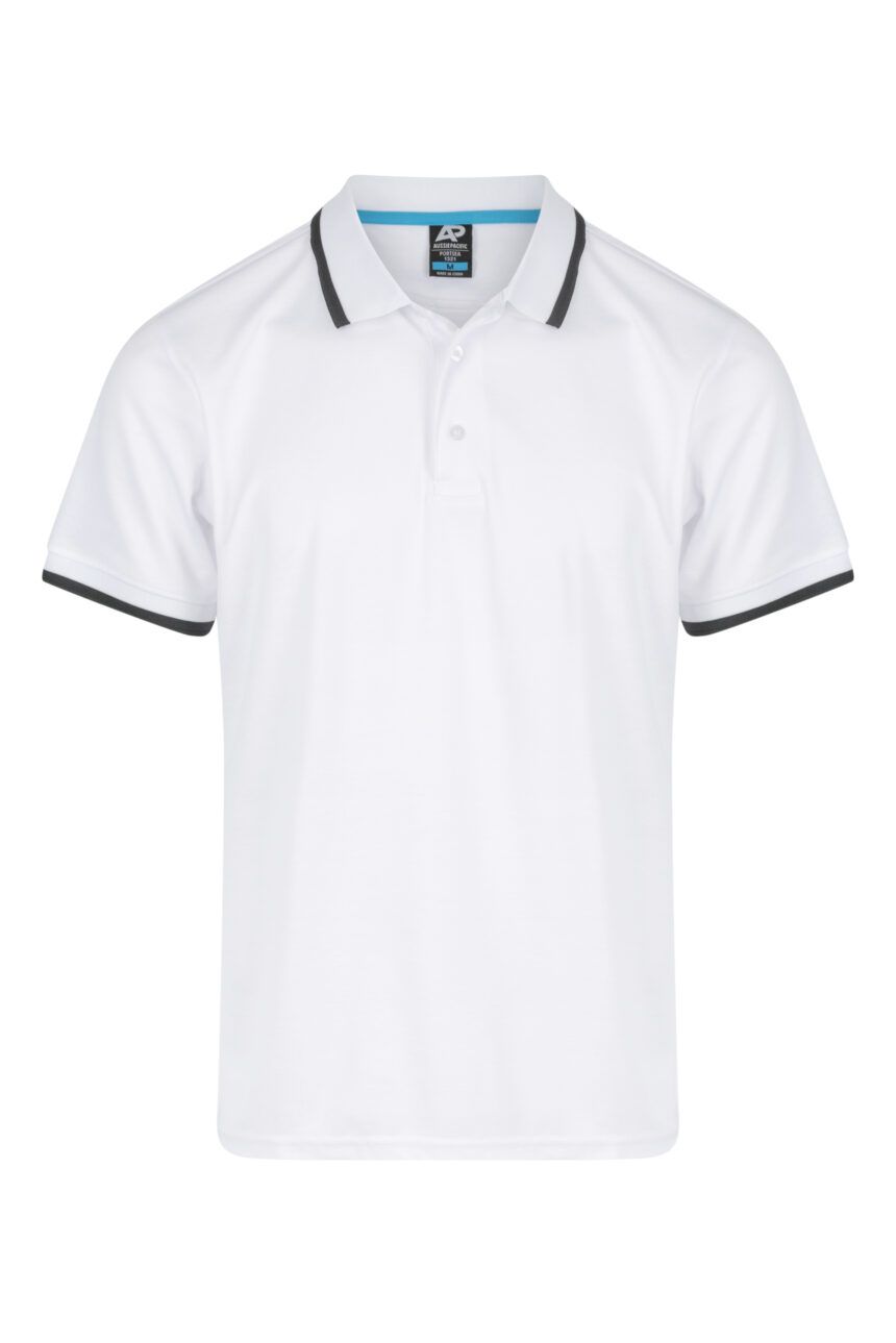 Front View of PORTSEA MENS POLOS - W1321 -  sold by Ideal Workwear www.Idealworkwear.com.au