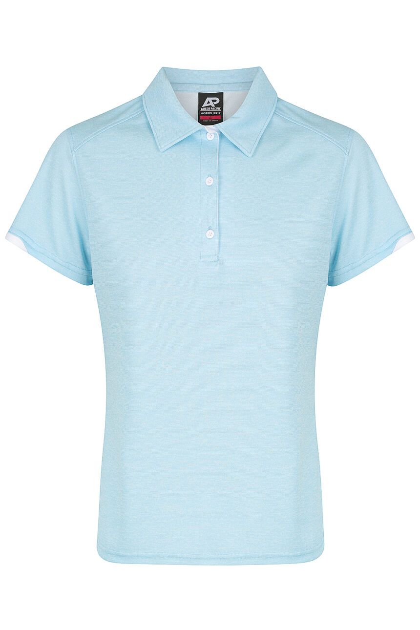 Front View of MORRIS LADY POLOS - W2317 -  sold by Ideal Workwear www.Idealworkwear.com.au
