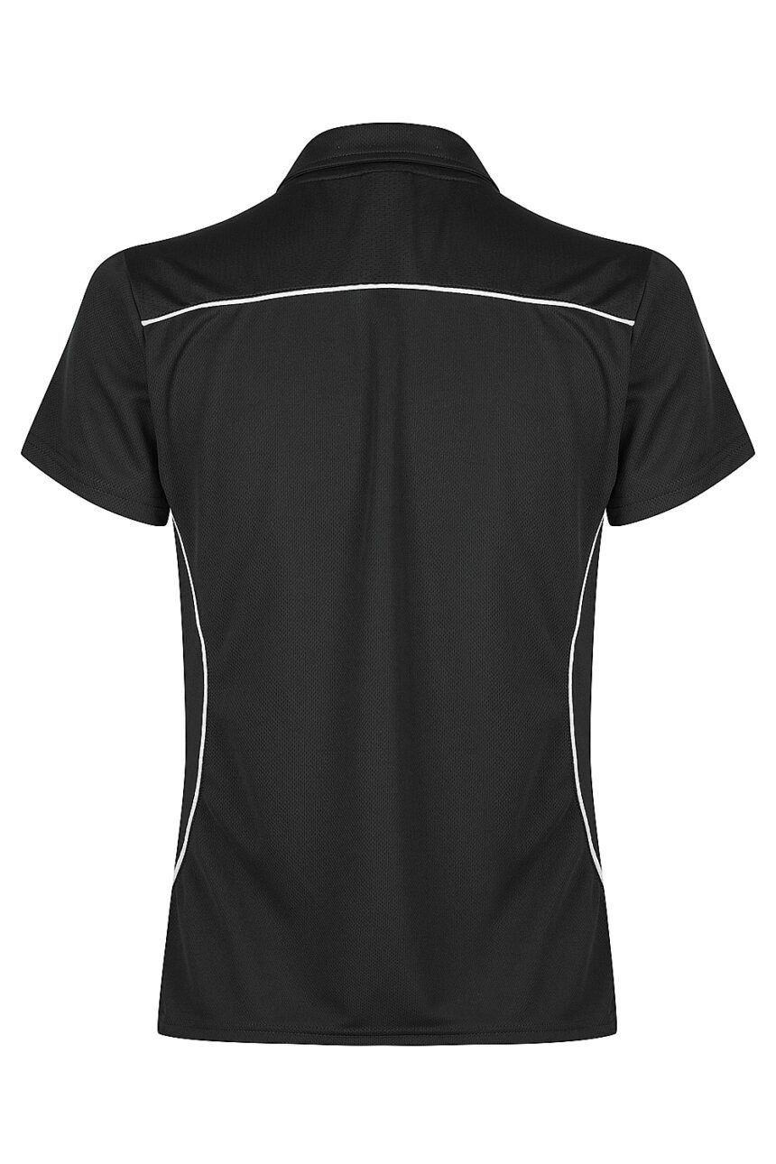 Back view of  KURANDA LADY POLOS - W2323 -  sold by Ideal Workwear www.Idealworkwear.com.au