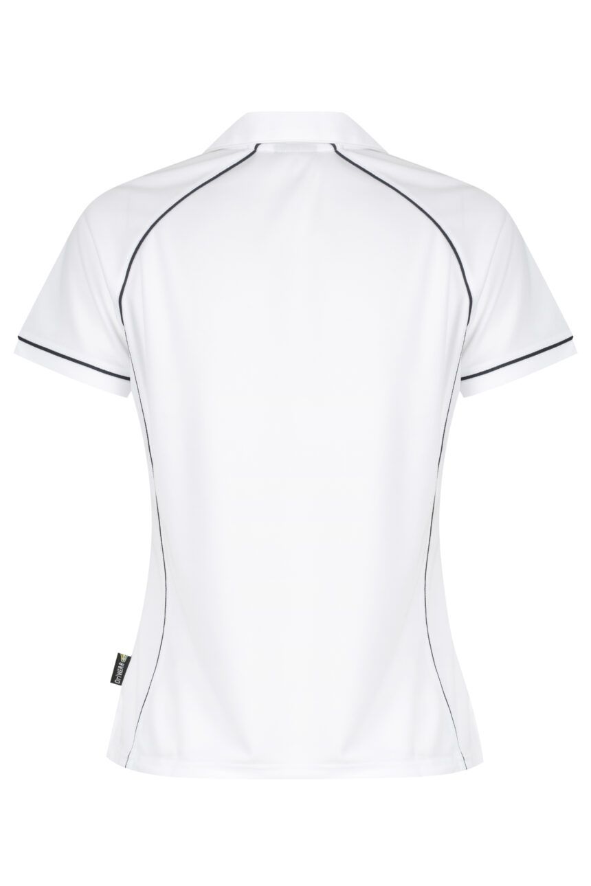 Back view of  ENDEAVOUR LADY POLOS - W2310 -  sold by Ideal Workwear www.Idealworkwear.com.au