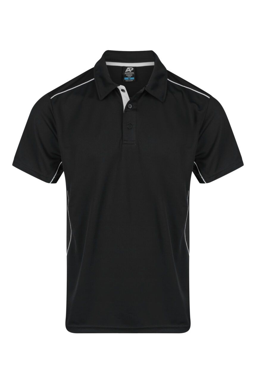 Front View of KURANDA MENS POLOS - W1323 -  sold by Ideal Workwear www.Idealworkwear.com.au