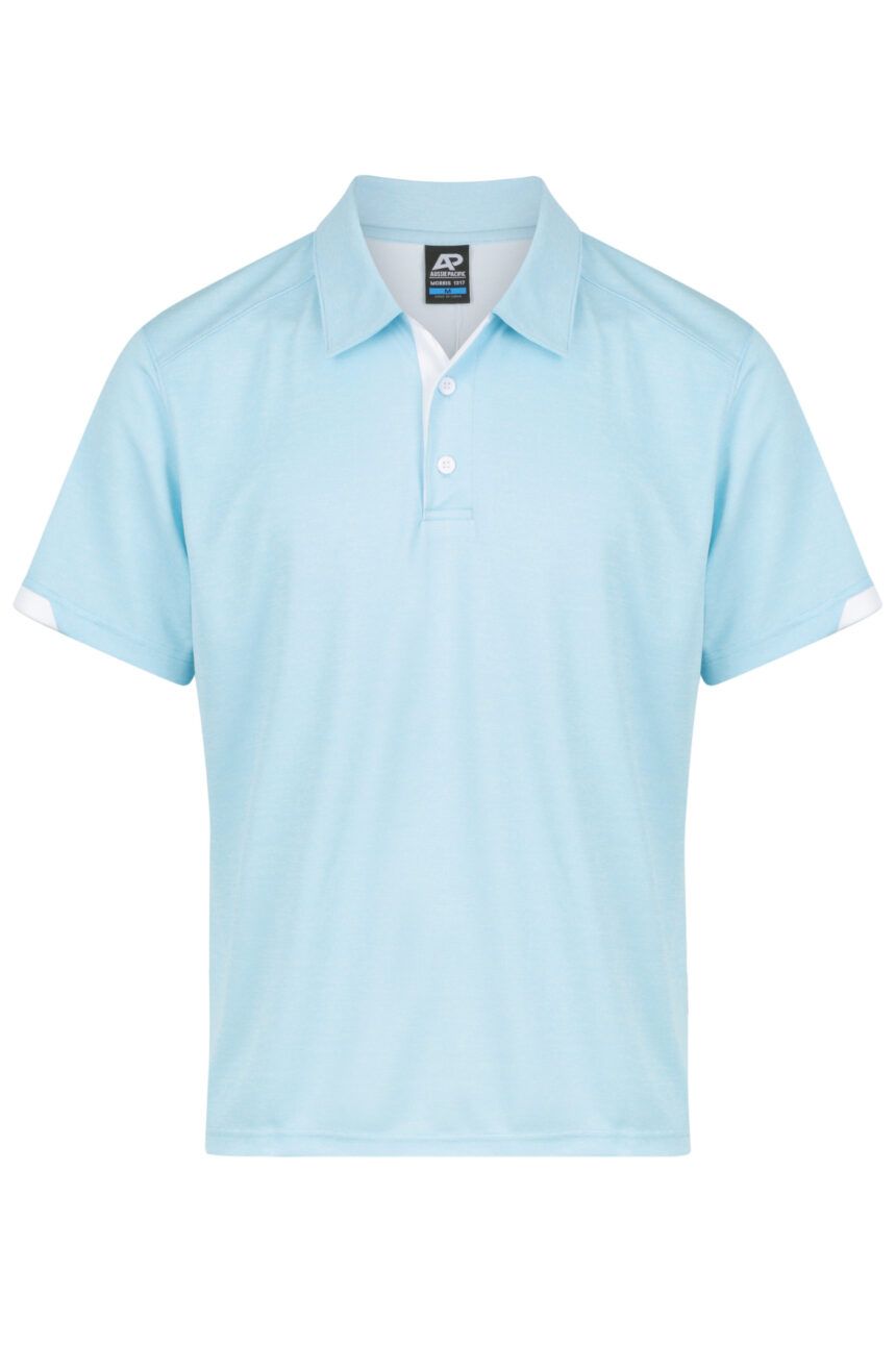 Front View of MORRIS MENS POLOS - W1317 -  sold by Ideal Workwear www.Idealworkwear.com.au