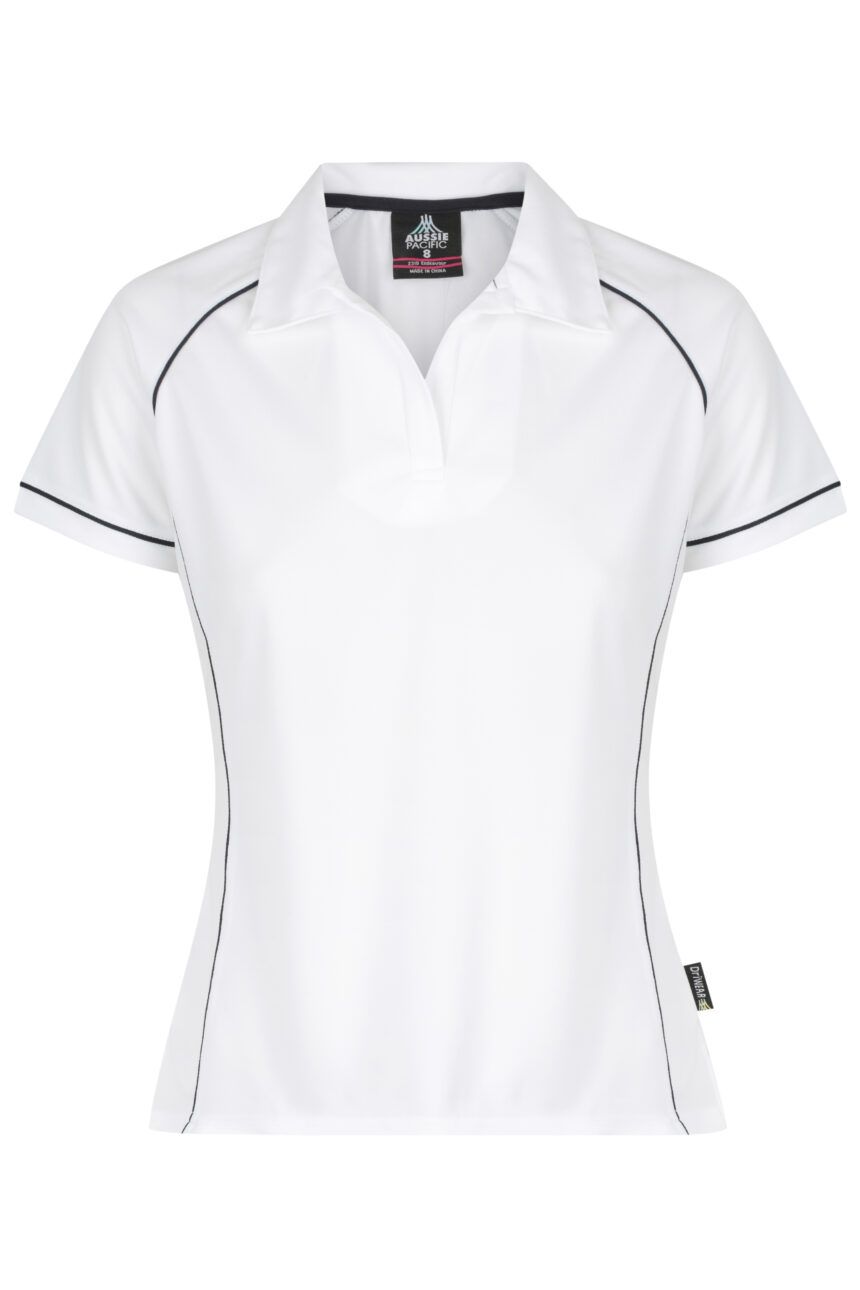 Front View of ENDEAVOUR LADY POLOS - W2310 -  sold by Ideal Workwear www.Idealworkwear.com.au