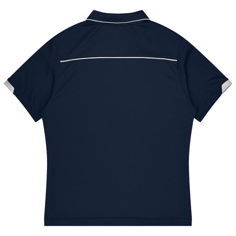 Back view of  CURRUMBIN KIDS POLOS - W3320 -  sold by Ideal Workwear www.Idealworkwear.com.au