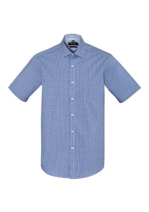 Front View of Mens Newport Short Sleeve Shirt      sold by Ideal Workwear www.Idealworkwear.com.au